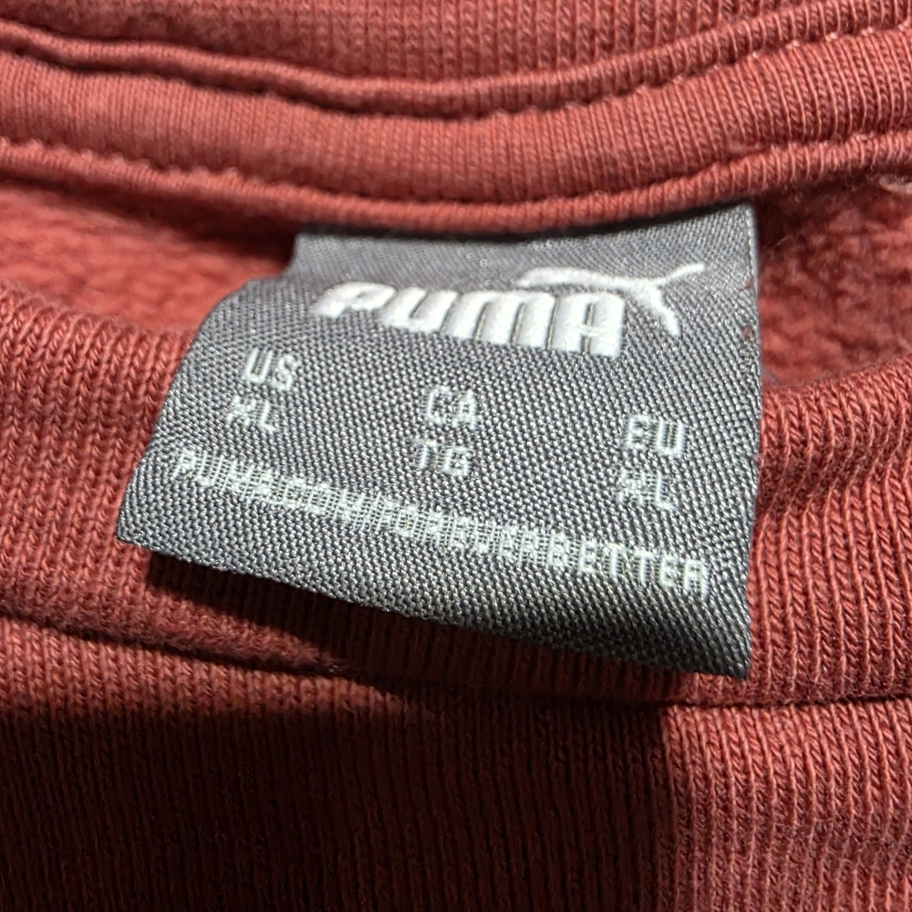 Puma Men's Crewneck Sweatshirt - Coral - Picture 2 of 3